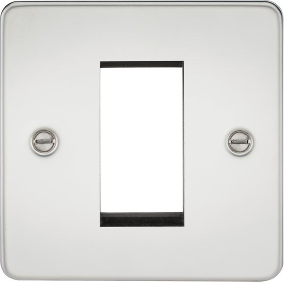 Knightsbridge FP1GPC Flat Plate 1G Modular Faceplate - Polished Chrome