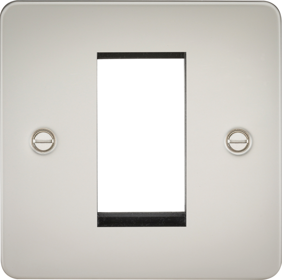 Knightsbridge FP1GPL Flat Plate 1G Modular Faceplate - Pearl