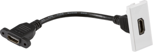 Knightsbridge NETHDMIWH HDMI outlet module 25 x 50mm - white