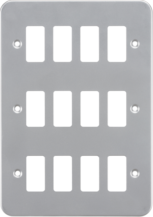 Knightsbridge GDFP0012M Metalclad 12G grid faceplate