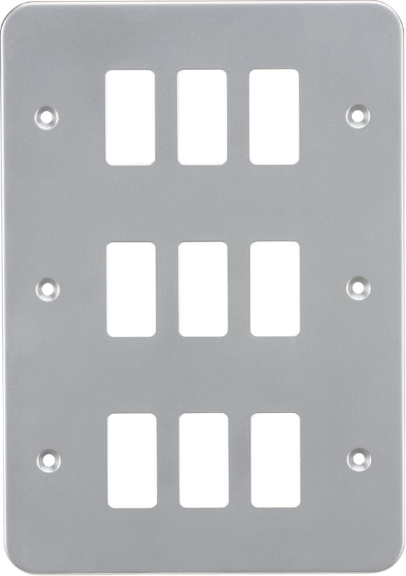 Knightsbridge GDFP009M Metalclad 9G grid faceplate