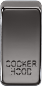 Knightsbridge GDCOOKBN Switch cover "marked COOKER HOOD" - black nickel