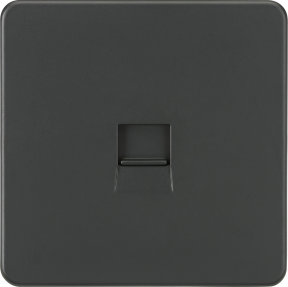 Knightsbridge SF7400AT Screwless Telephone Extension Socket - Anthracite