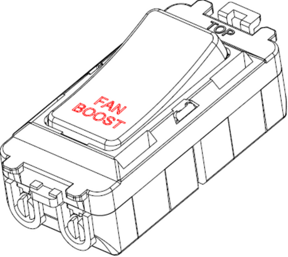 Knightsbridge GDBOOSTMB Switch cover marked 