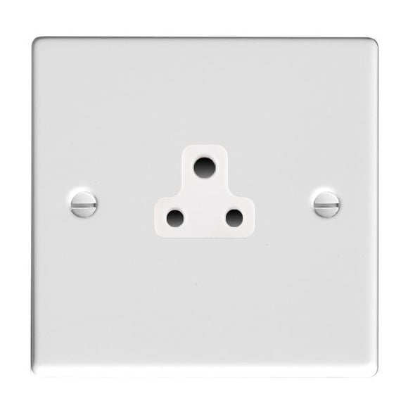 Hamilton 70US2W Hartland Gloss White 1 gang 2A Unswitched Socket White Insert