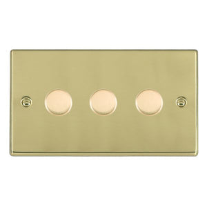 Hamilton 713XLEDITB100 Hartland Polished Brass 3g 100W LED 2 Way Push On/Off Rotary Dimmer Polished Brass Insert