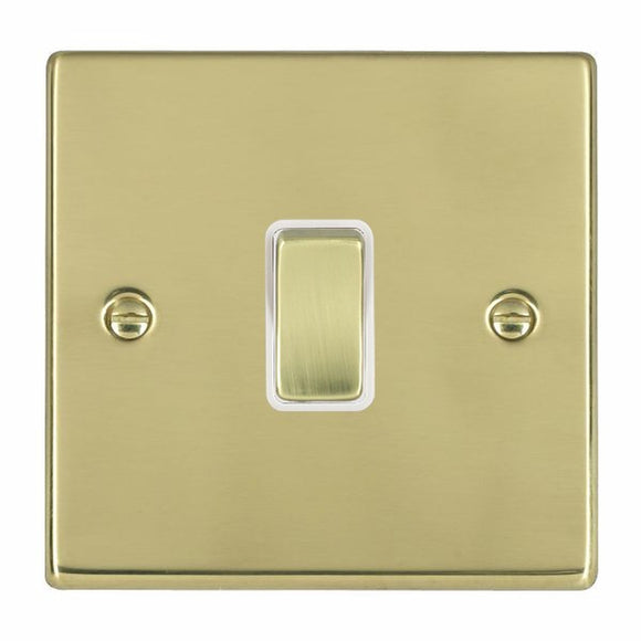 Hamilton 71R21PB-W Hartland Polished Brass 1 gang 10AX 2 Way Rocker Polished Brass/White Insert