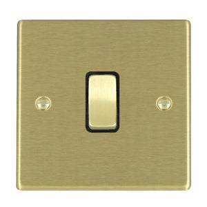 Hamilton 72R31SB-B Hartland Satin Brass 1 gang 10AX Intermediate Rocker Satin Brass/Black Insert