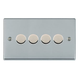 Hamilton 774XLEDITB100 Hartland Bright Chrome 4g 100W LED 2 Way Push On/Off Rotary Dimmer Bright Chrome Insert