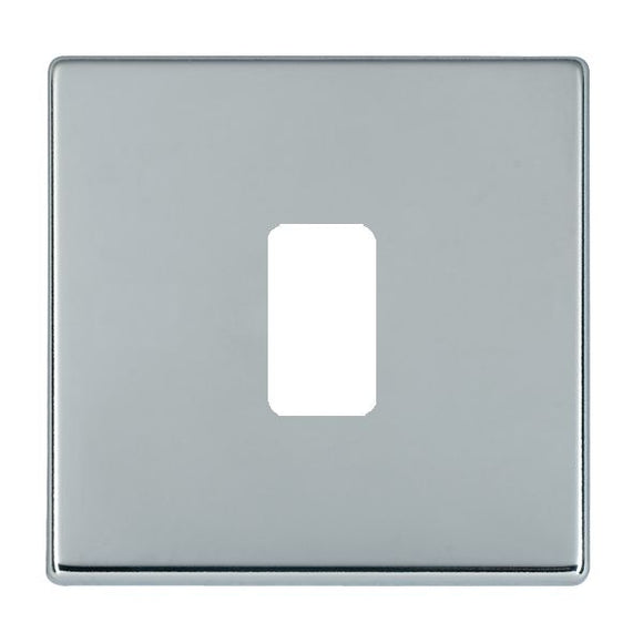 Hamilton 77C1GP Hartland CFX Grid-IT Bright Chrome 1 Gang Grid Fix Aperture Plate with Grid Insert