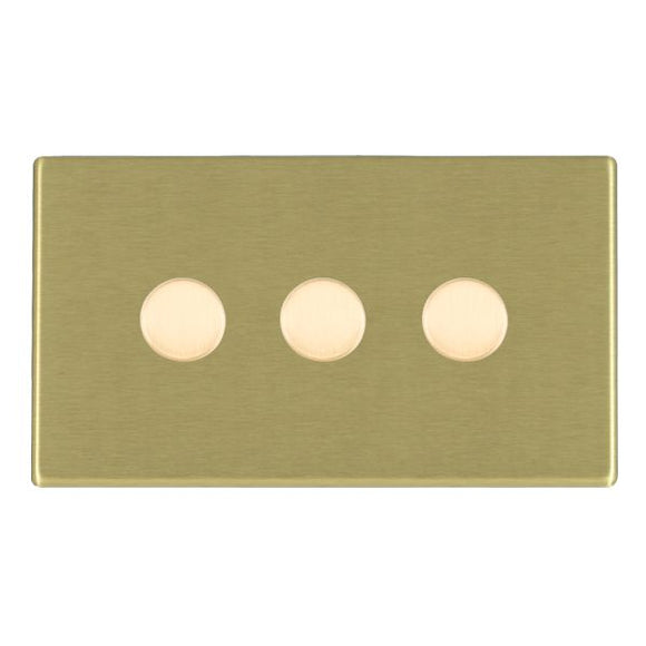 Hamilton 7G223XLEDITB100 Hartland G2 Satin Brass 3g 100W LED 2 Way Push On/Off Rotary Dimmer Satin Brass Insert