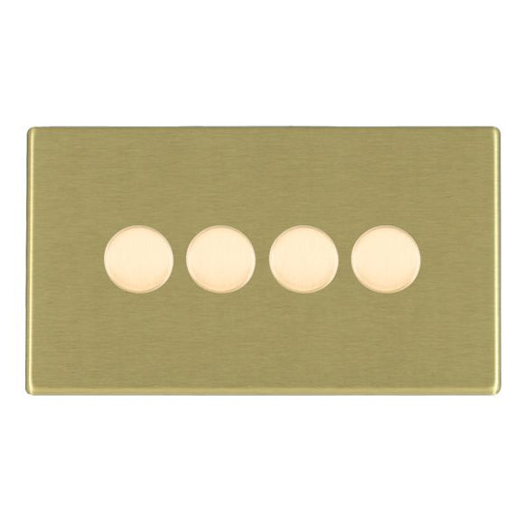 Hamilton 7G224XLEDITB100 Hartland G2 Satin Brass 4g 100W LED 2 Way Push On/Off Rotary Dimmer Satin Brass Insert