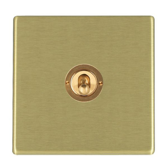 Hamilton 7G22T31 Hartland G2 Satin Brass 1 gang 20AX Intermediate Toggle Satin Brass Insert