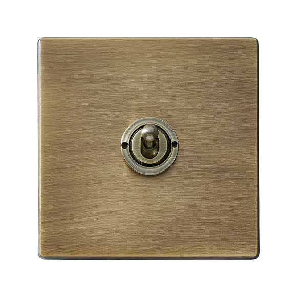 Hamilton 7G29T31 Hartland G2 Antique Brass 1 gang 20AX Intermediate Toggle Antique Brass Insert