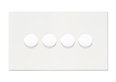 Hamilton 7G2MW4XLEDITB100 Hartland G2 Matt White 4g 100W LED 2 Way Push On/Off Rotary Dimmer Matt White Insert