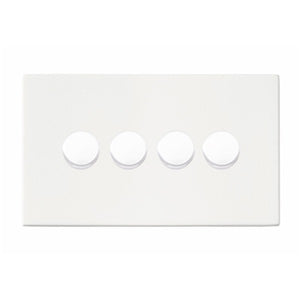 Hamilton 7WPC4XLEDITB100 Hartland CFX Primed White 4g 100W LED 2 Way Push On/Off Rotary Dimmer White Insert