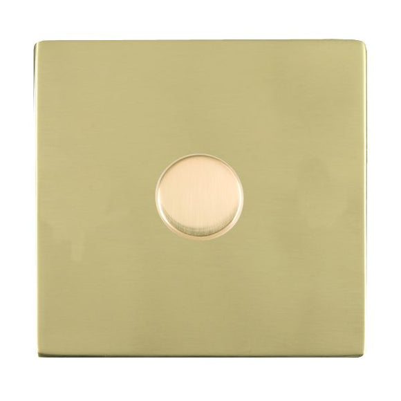 Hamilton 81C1X40 Sheer CFX Polished Brass 1x400W Resistive Leading Edge Push On-Off Rotary 2 Way Switching Dimmer Polished Brass Insert