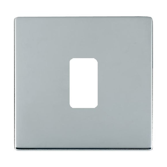 Hamilton 87C1GP Sheer CFX Grid-IT Bright Chrome 1 Gang Grid Fix Aperture Plate with Grid Insert