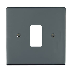 Hamilton 881GP Sheer Grid-IT Black Nickel 1 Gang Grid Fix Aperture Plate with Grid Insert