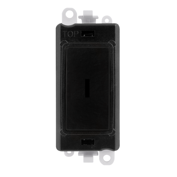 Click® Scolmore GridPro® GM2003BK 20AX 2 Way Keyswitch Module - Black  Black Black Insert