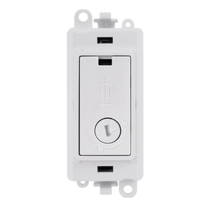 Click® Scolmore GridPro® GM2047-LPW 13A Fused Lockable Module - White  Polar White Polar White Insert