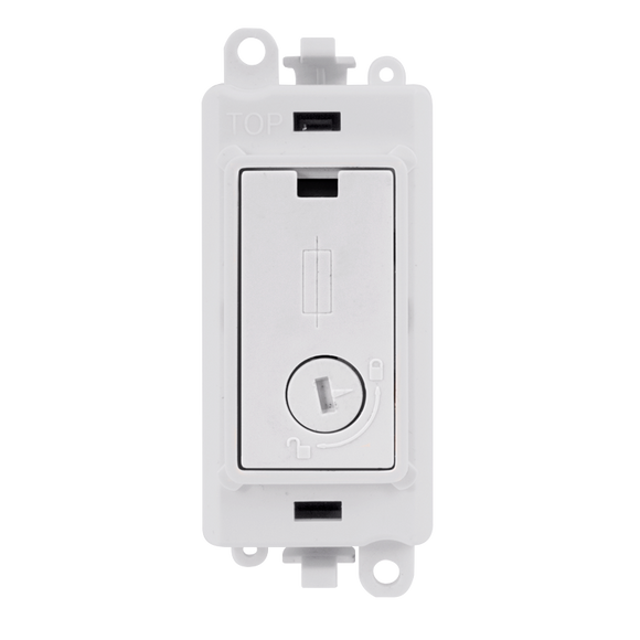 Click® Scolmore GridPro® GM2047-LPW 13A Fused Lockable Module - White  Polar White Polar White Insert