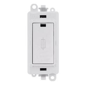 Click® Scolmore GridPro® GM2047PW 13A Fused Module - White  Polar White Polar White Insert