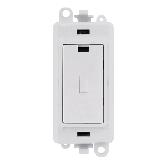 Click® Scolmore GridPro® GM2047PW 13A Fused Module - White  Polar White Polar White Insert