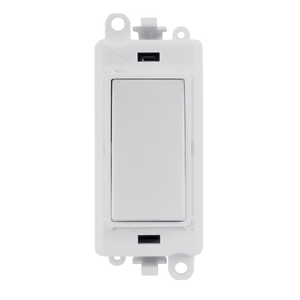 Click® Scolmore GridPro® GM2070PW 20AX 3 Position Switch Module - White  Polar White Polar White Insert