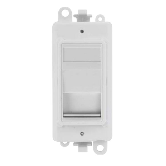 Click® Scolmore GridPro® GM2460PW Telephone Socket Module (Master) - White  Polar White  Insert