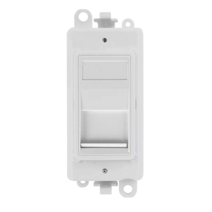 Click® Scolmore GridPro® GM2465PW Telephone Socket Module (Secondary) - White  Polar White  Insert