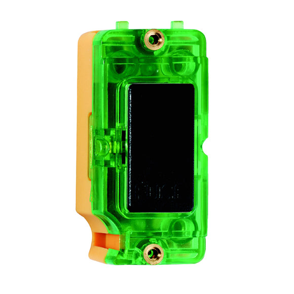 Hamilton IFNBL-G Grid-IT 13A Fuse and Neon Halo Module Black/Green Insert