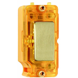 Hamilton INSB-A Grid-IT Neon Halo Module Satin Brass/Amber Insert