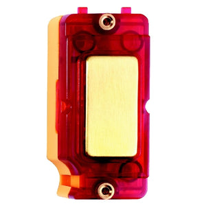 Hamilton INSB-R Grid-IT Neon Halo Module Satin Brass/Red Insert