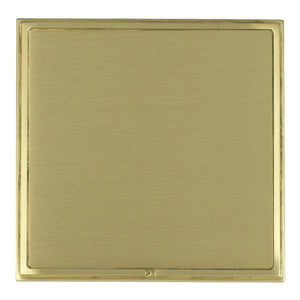 Hamilton LSXBPSSB-SB Linea-Scala CFX Satin Brass Frame/Satin Brass Front Single Blank Plate Insert