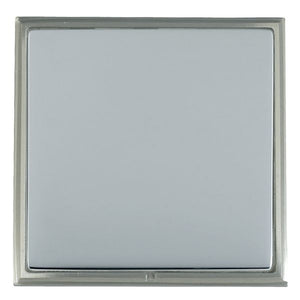 Hamilton LSXBPSSN-BS Linea-Scala CFX Satin Nickel Frame/Bright Steel Front Single Blank Plate Insert