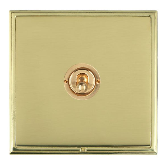 Hamilton LSXT21PB-PB Linea-Scala CFX Polished Brass Frame/Polished Brass Front 1 gang 20AX 2 Way Toggle Polished Brass Insert