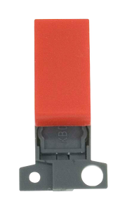 Click® Scolmore MiniGrid® MD018RD DP Switch Module - Red Red  Insert