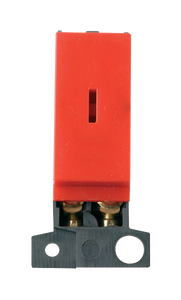 Click® Scolmore MiniGrid® MD046RD DP Keyswitch Module - Red Red  Insert
