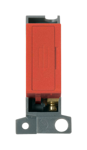 Click® Scolmore MiniGrid® MD047RD 13A Fused FCU Module - Red Red Red Insert