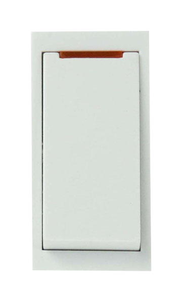 Click® Scolmore New Media™ MM023WH 20A DP Switch With Neon Module - White  Polar White  Insert