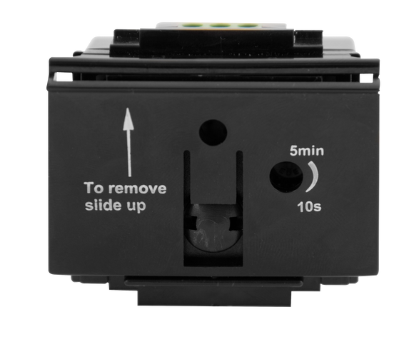 Click® Scolmore New Media™ MM620BK 10A/6AX Hotel Key Card Timer Switch (Mechanical) Module Only - Black   Insert