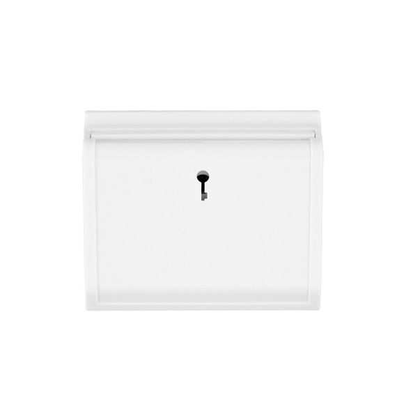 Hamilton MOD-C11WH-W EuroFix 50X50mm Module 10A(6AX) Card Switch On/Off with Blue LED Locator White/White Insert