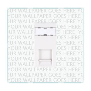 Hamilton PCJ45W Perception CFX Clear 1 gang RJ45 CAT 5E Outlet - Unshielded White Insert