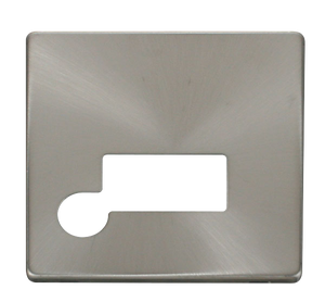 Click® Scolmore Definity™ SCP150BS 13A FCU Cover Plate  Brushed Stainless  Insert