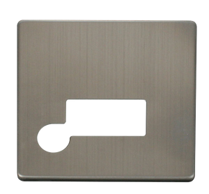 Click® Scolmore Definity™ SCP150SS 13A FCU Cover Plate  Stainless Steel  Insert