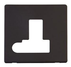 Click® Scolmore Definity™ SCP151BK 13A Switched FCU Cover Plate  Matt Black  Insert