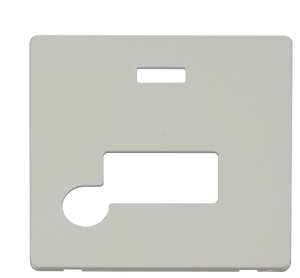 Click® Scolmore Definity™ SCP153PW 13A FCU With Neon Cover Plate  Polar White  Insert