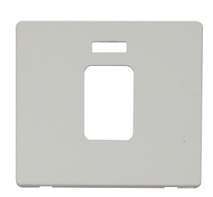 Click® Scolmore Definity™ SCP201PW 45A 1 Gang Switch With Neon Cover Plate  Polar White  Insert