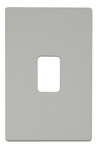 Click® Scolmore Definity™ SCP202PW 45A 2 Gang Switch Cover Plate  Polar White  Insert